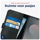 Rosso Deluxe Samsung Galaxy S25 FE Hoesje Echt Leer Book Case Zwart afbeelding 8