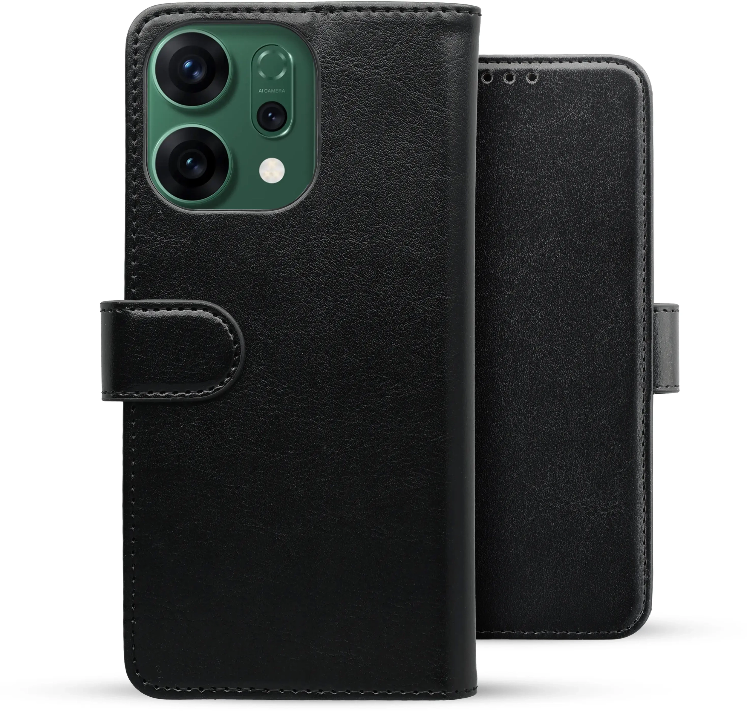 Rosso Element Oppo Reno 14 Pro Hoesje Book Case Wallet Zwart afbeelding 2