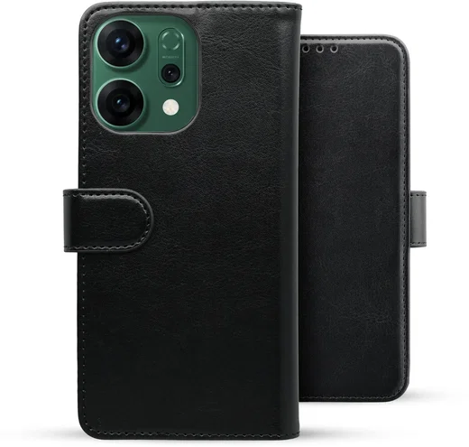 Rosso Element Oppo Reno 14 Pro Hoesje Book Case Wallet Zwart afbeelding 2