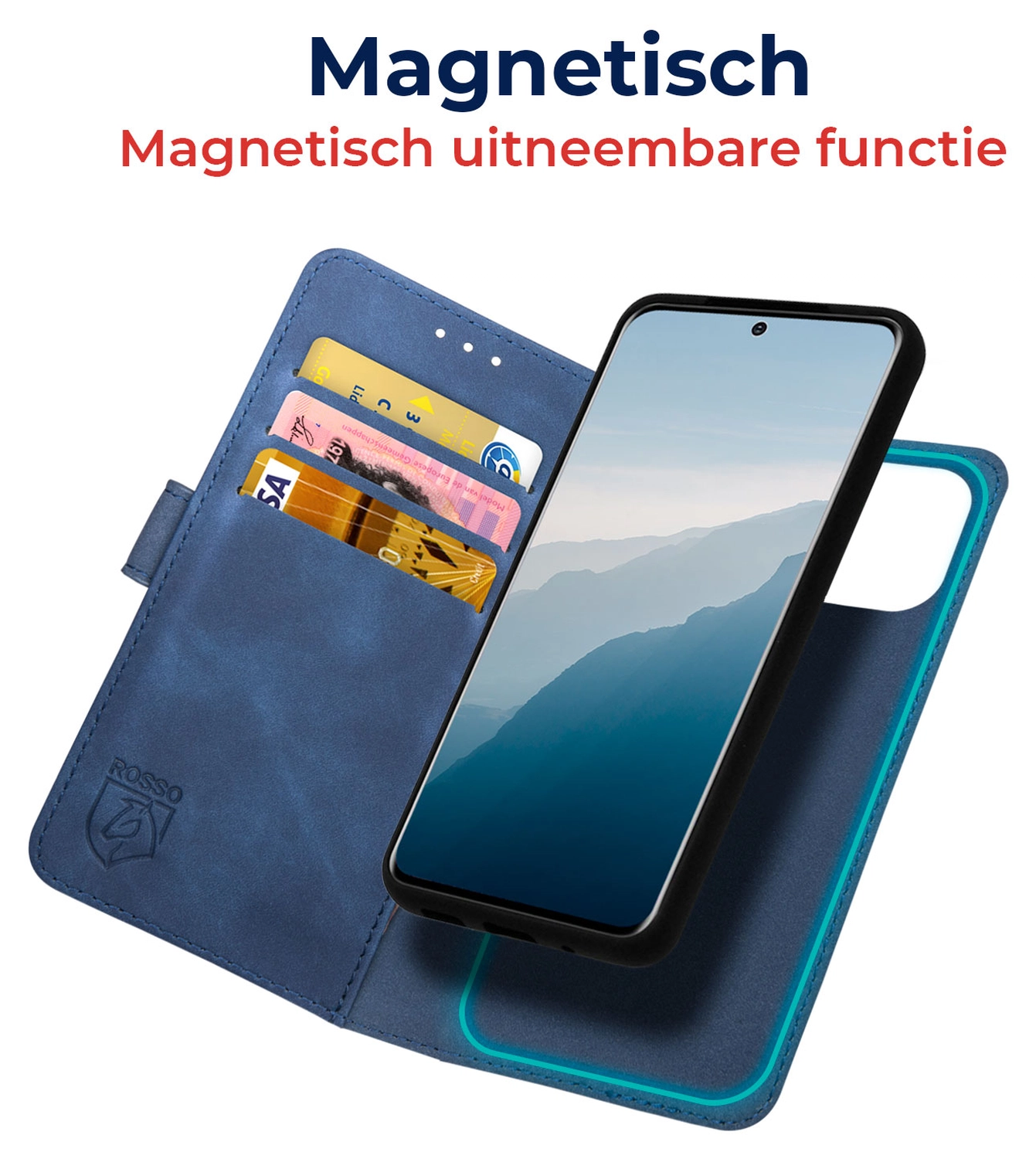 Rosso Element Uitneembaar 2-in-1 Samsung Galaxy S25 FE Hoesje Blauw afbeelding 4