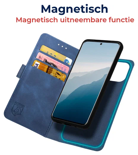 Rosso Element Uitneembaar 2-in-1 Samsung Galaxy S25 FE Hoesje Blauw afbeelding 4
