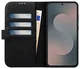 Rosso Elite Samsung S25 FE Hoesje met MagSafe Book Case Echt Leer Zwart afbeelding 2