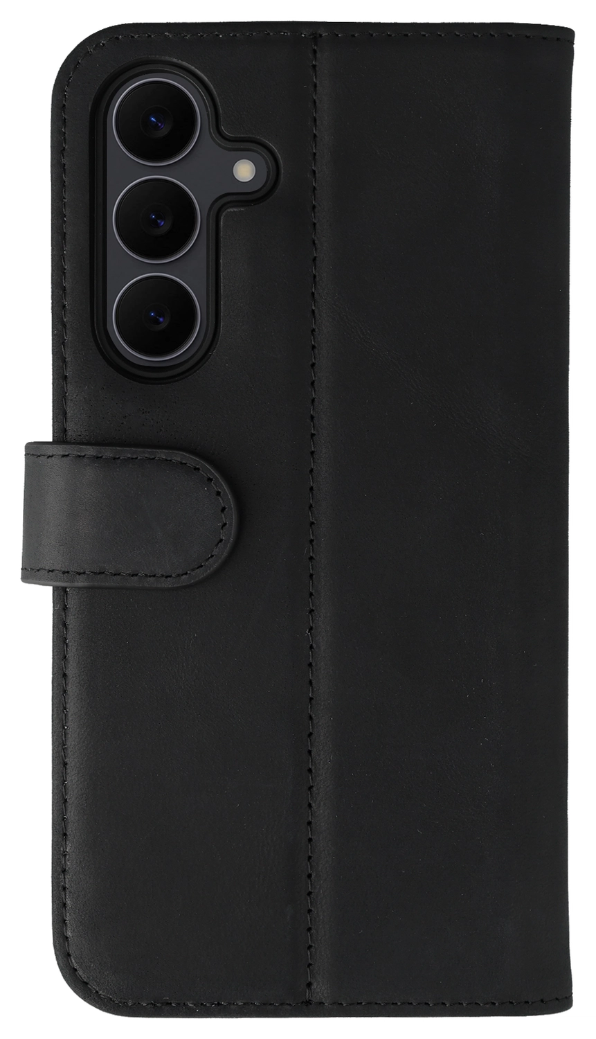 Rosso Elite Samsung S25 FE Hoesje met MagSafe Book Case Echt Leer Zwart afbeelding 9