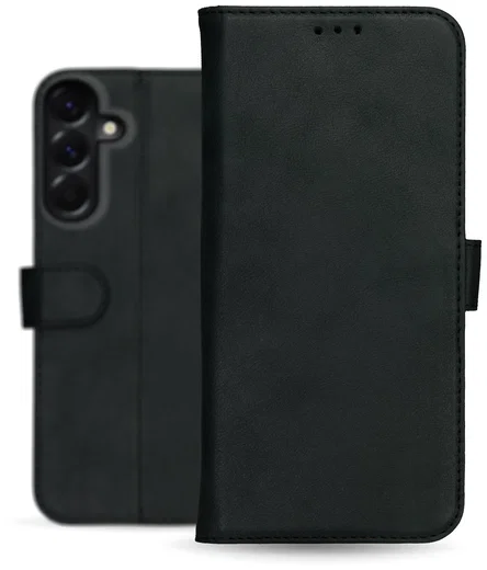 Rosso Deluxe Samsung Galaxy A17 Hoesje Echt Leer Book Case Zwart afbeelding 12