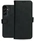 Rosso Deluxe Samsung Galaxy A17 Hoesje Echt Leer Book Case Zwart afbeelding 12