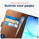 Rosso Deluxe Samsung Galaxy A17 Hoesje Echt Leer Book Case Bruin afbeelding 7