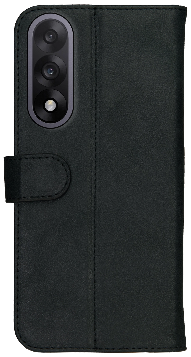Rosso Deluxe OnePlus Nord 5 Hoesje Echt Leer Book Case Zwart afbeelding 10
