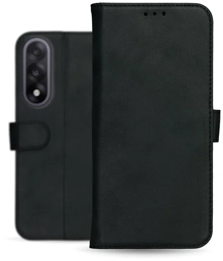 Rosso Deluxe OnePlus Nord 5 Hoesje Echt Leer Book Case Zwart afbeelding 11