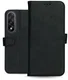 Rosso Deluxe OnePlus Nord 5 Hoesje Echt Leer Book Case Zwart afbeelding 11
