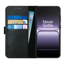 Rosso Deluxe OnePlus Nord 5 Hoesje Echt Leer Book Case Zwart