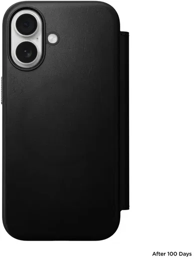 Nomad Modern Leather Folio iPhone 17 Hoesje Book Case MagSafe Zwart afbeelding 5