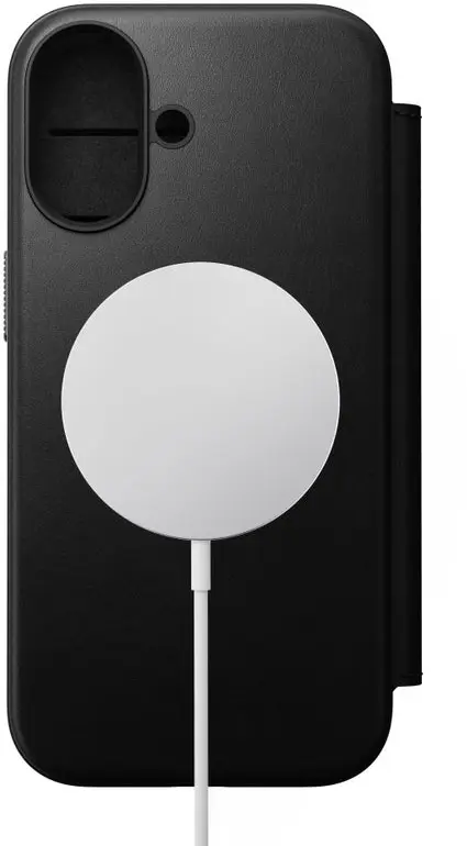Nomad Modern Leather Folio iPhone 17 Hoesje Book Case MagSafe Zwart afbeelding 11