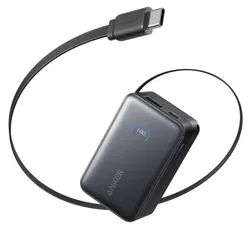 Anker Nano (45W) 10.000 mAh Powerbank Vaste USB-C Kabel Zwart afbeelding