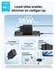 Anker Nano (35W) Oplader met USB-C Poort en Ingebouwde Kabel Zwart afbeelding 2