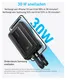 Anker Zolo (30W) 20.000 mAh Powerbank met 2 Ingebouwde MFi USB-C Kabels Zwart afbeelding 2