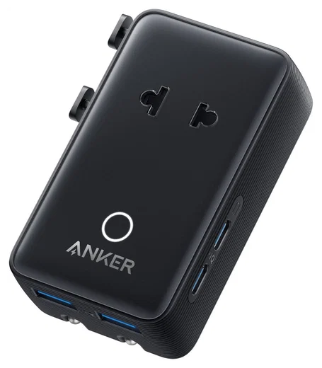 Anker Nano Travel Adapter (20W) Reislader Wereldstekker EU/US/UK/AU Zwart afbeelding 1
