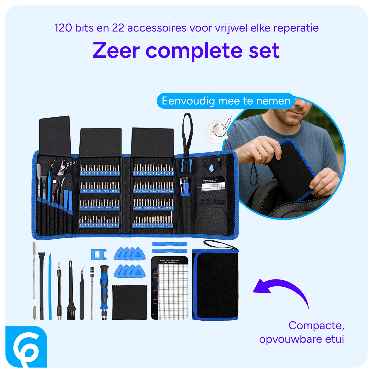 120 Bits Mobiele Telefoon Schroevendraaier Gereedschap Reparatieset afbeelding 3