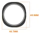 Samsung Galaxy Watch 8 44MM Hoesje - Hard Plastic - Diamant Zwart afbeelding 4
