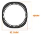 Samsung Galaxy Watch 8 40MM Hoesje - Hard Plastic - Diamant Zwart afbeelding 4