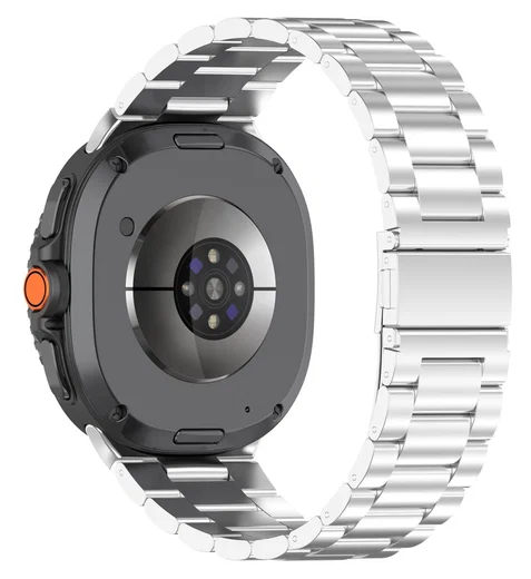 Universeel Smartwatch 20MM Bandje - Hoogwaardig Staal - met Schakels - Zilver afbeelding 1