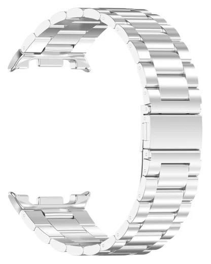Universeel Smartwatch 20MM Bandje - Hoogwaardig Staal - met Schakels - Zilver afbeelding 5
