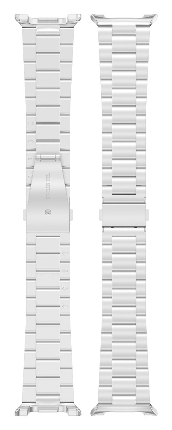 Universeel Smartwatch 20MM Bandje - Hoogwaardig Staal - met Schakels - Zilver afbeelding 7
