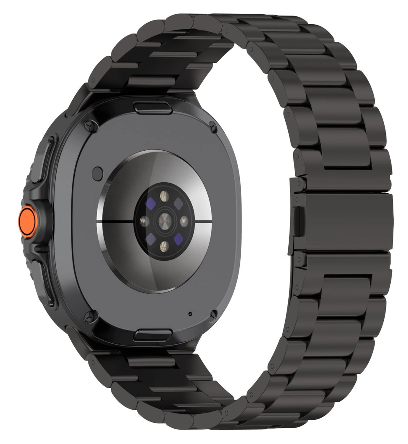 Universeel Smartwatch 20MM Bandje - Hoogwaardig Staal - met Schakels - Zwart afbeelding 1