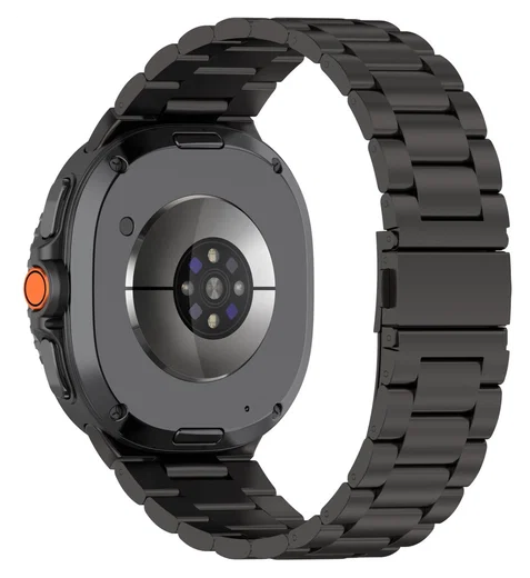 Universeel Smartwatch 20MM Bandje - Hoogwaardig Staal - met Schakels - Zwart afbeelding 1