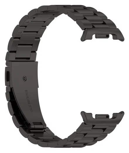 Universeel Smartwatch 20MM Bandje - Hoogwaardig Staal - met Schakels - Zwart afbeelding 3