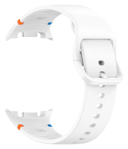Samsung Galaxy Watch 8 Bandje - Siliconen Gesp Sluiting - L - Wit afbeelding 3