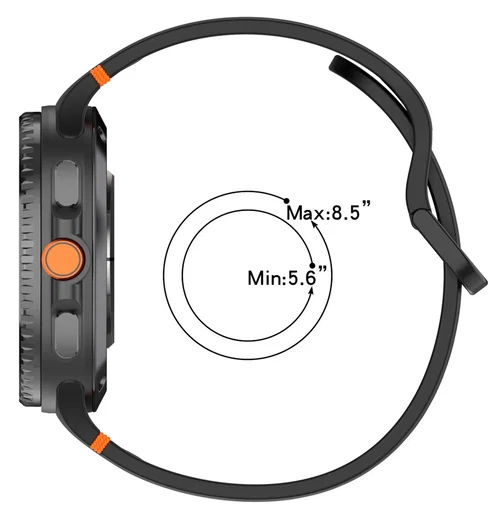Samsung Galaxy Watch 8 Bandje - Siliconen Gesp Sluiting - L - Wit afbeelding 7