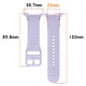Samsung Galaxy Watch 8 Bandje - Siliconen Gesp Sluiting - L - Wit afbeelding 8