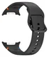 Samsung Galaxy Watch 9 / 8 Bandje - Siliconen Gesp Sluiting - L - Zwart afbeelding 3