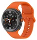 Samsung Galaxy Watch 9 / 8 Bandje - Siliconen Gesp Sluiting - S - Oranje afbeelding 4