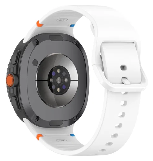 Samsung Galaxy Watch 8 Bandje - Siliconen Gesp Sluiting - S - Wit afbeelding 1