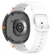 Samsung Galaxy Watch 8 Bandje - Siliconen Gesp Sluiting - S - Wit afbeelding 1