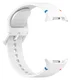 Samsung Galaxy Watch 8 Bandje - Siliconen Gesp Sluiting - S - Wit afbeelding 3