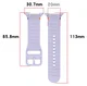 Samsung Galaxy Watch 8 Bandje - Siliconen Gesp Sluiting - S - Wit afbeelding 6