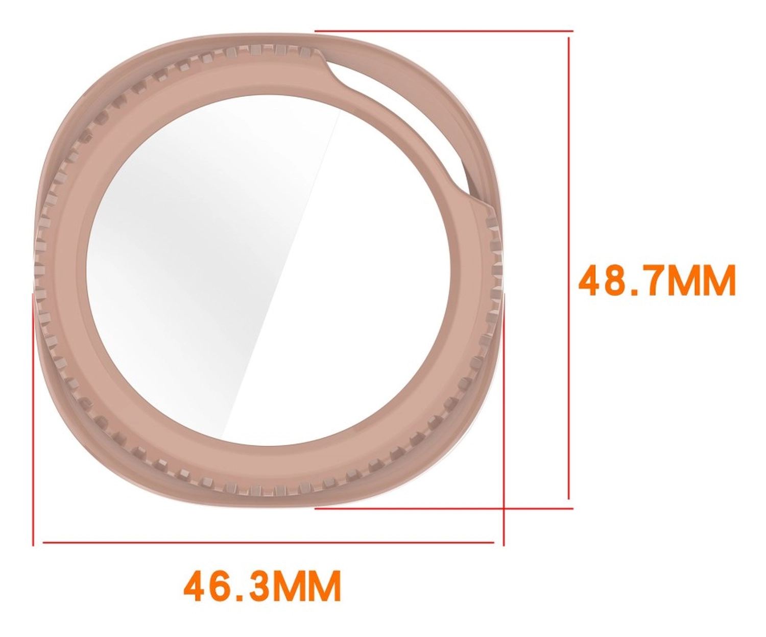 Samsung Galaxy Watch Ultra 2 Hoesje - Bumper met Tempered Glass - Zwart afbeelding 2