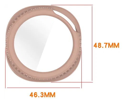 Samsung Galaxy Watch Ultra 2 Hoesje - Bumper met Tempered Glass - Zwart afbeelding 2