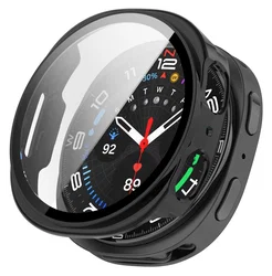 Samsung Galaxy Watch 8 40MM Hoesje - Bumper met Tempered Glass - Zwart afbeelding
