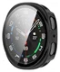 Samsung Galaxy Watch 8 40MM Hoesje - Bumper met Tempered Glass - Zwart afbeelding 2
