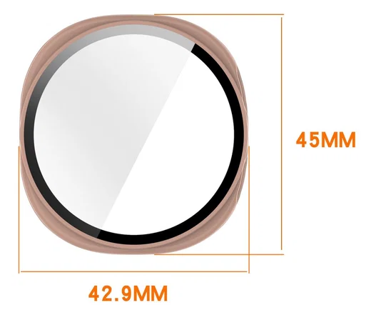 Samsung Galaxy Watch 8 40MM Hoesje - Bumper met Tempered Glass - Zwart afbeelding 3