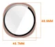 Samsung Galaxy Watch 8 44MM Hoesje - Bumper met Tempered Glass - Zwart afbeelding 3