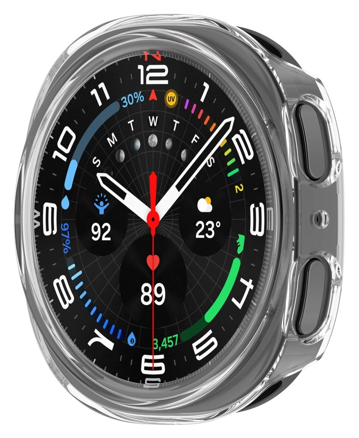 Samsung Galaxy Watch 8 40MM Hoesje - Hard Plastic - Bumper - Transparant afbeelding 2