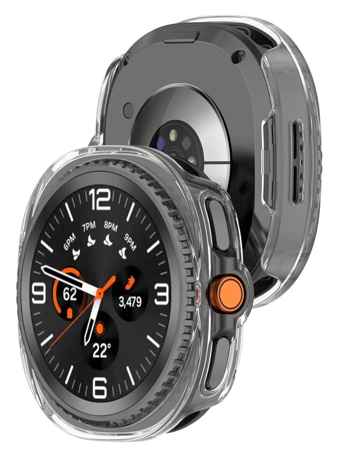 Samsung Galaxy Watch Ultra 2 Hoesje - Hard Plastic Bumper Case - Transparant afbeelding 2