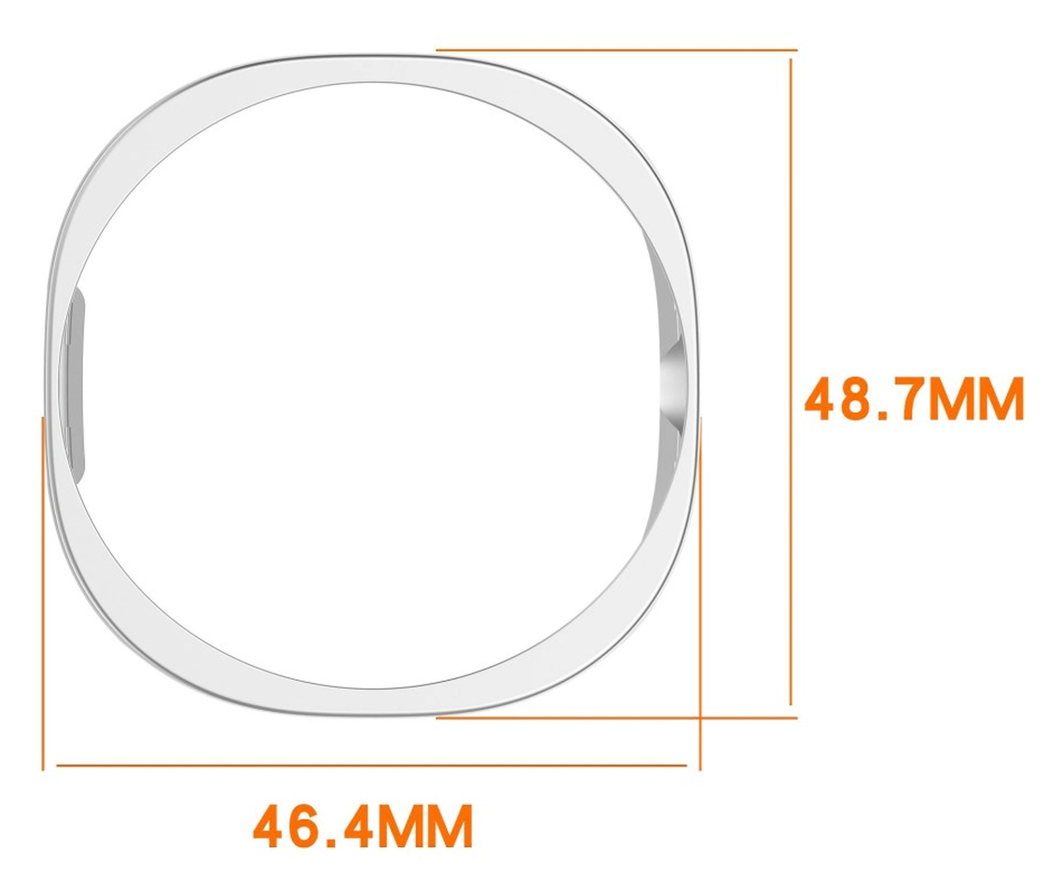 Samsung Galaxy Watch Ultra 2 Hoesje - Hard Plastic Bumper Case - Transparant afbeelding 3