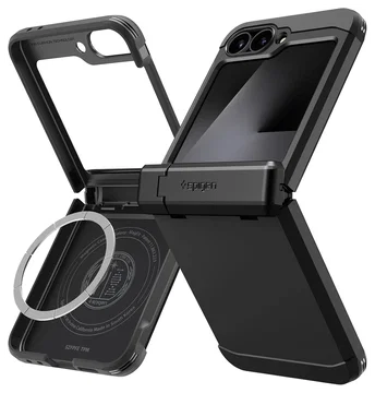 Spigen Tough Armor Samsung Galaxy Z Flip 7 FE/6 Hoesje MagSafe Back Cover Zwart