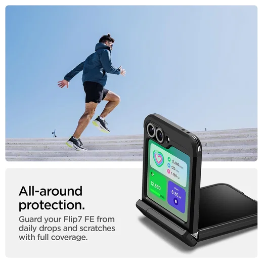 Spigen Tough Armor Samsung Galaxy Z Flip 7 FE/6 Hoesje MagSafe Back Cover Zwart afbeelding 3