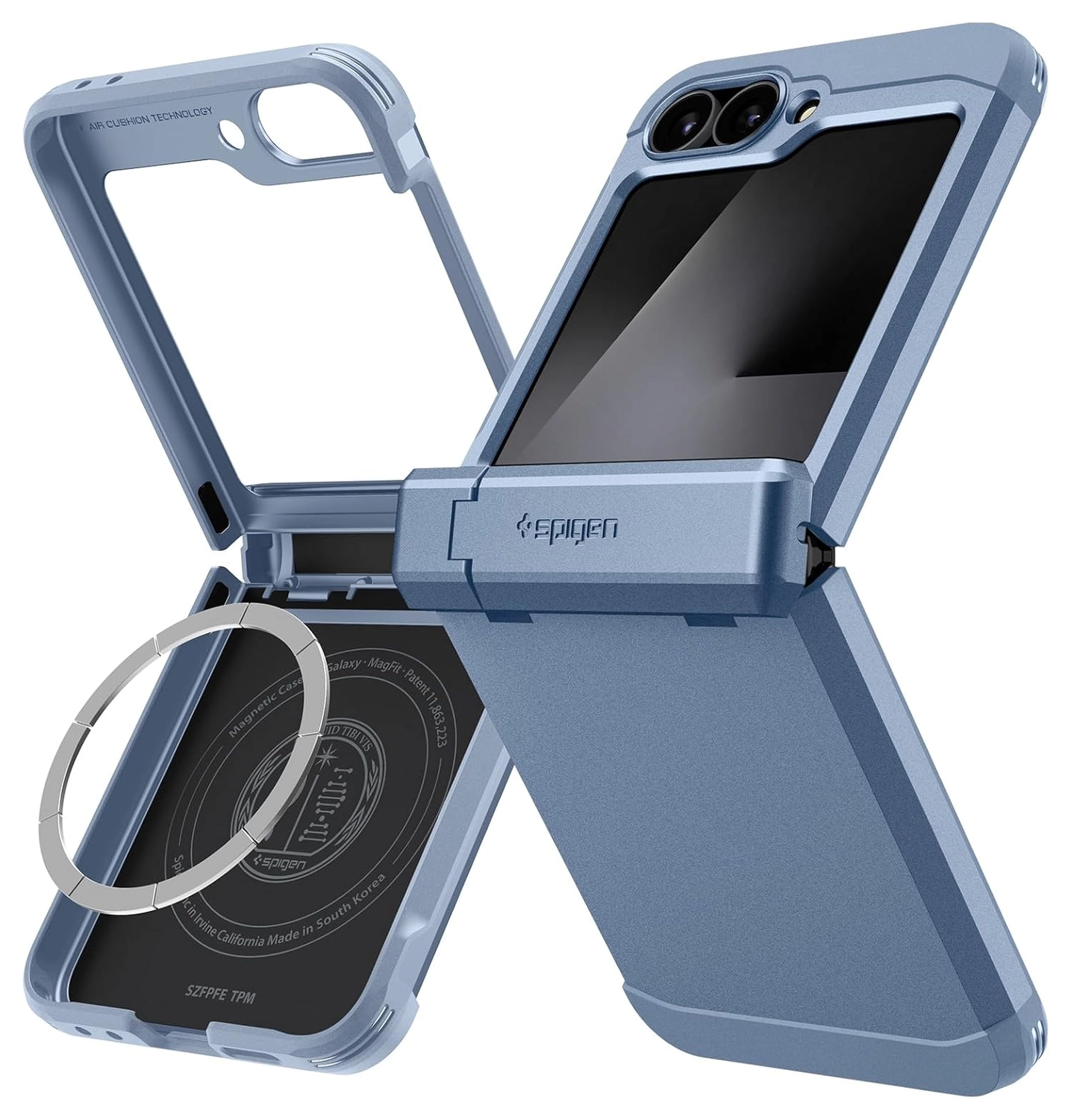 Spigen Tough Armor Samsung Galaxy Z Flip 7 FE/6 Hoesje MagSafe Back Cover Blauw afbeelding 1